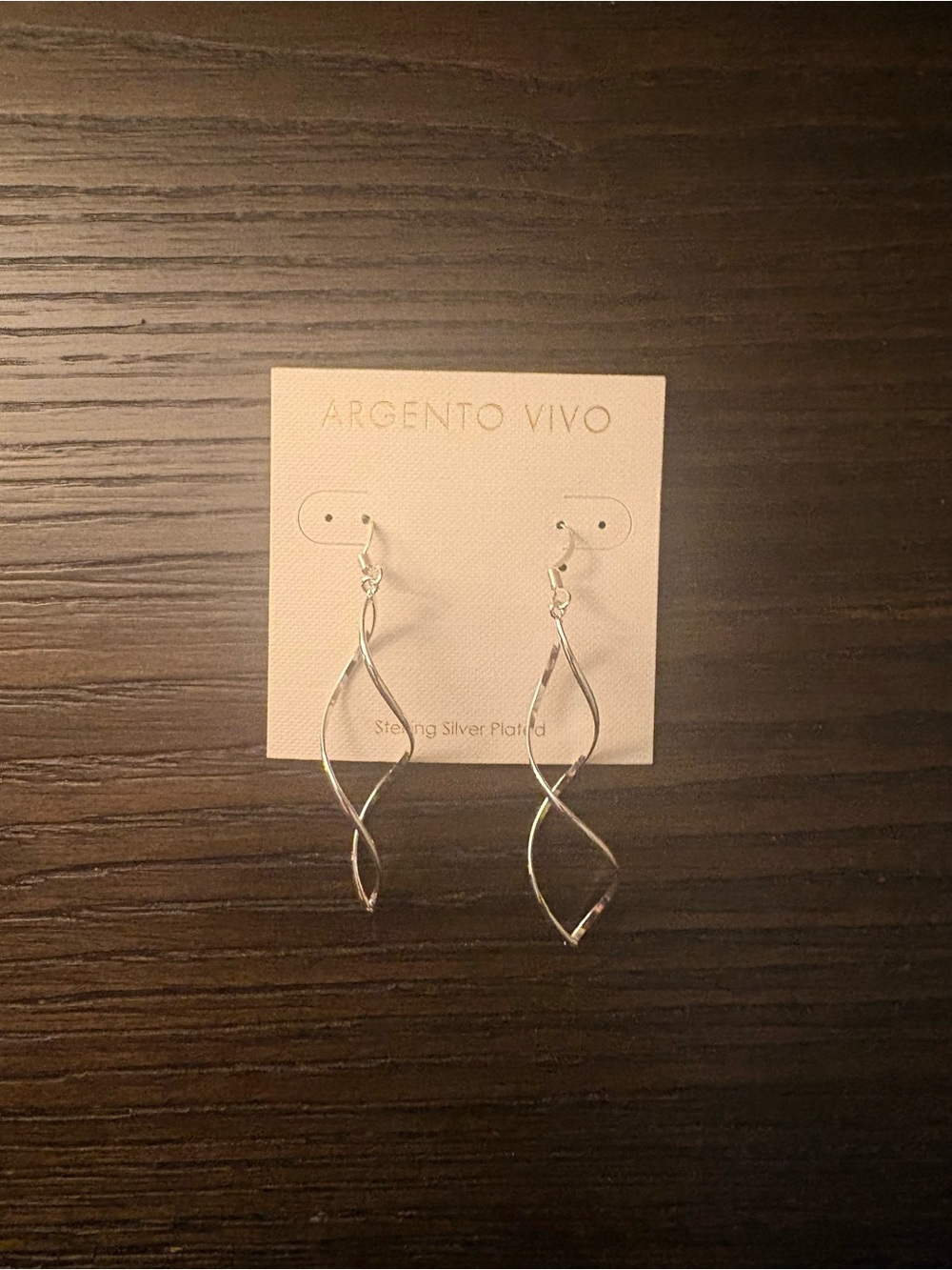 NEW Argento Vivo Silver Twisted Drop Earrings
